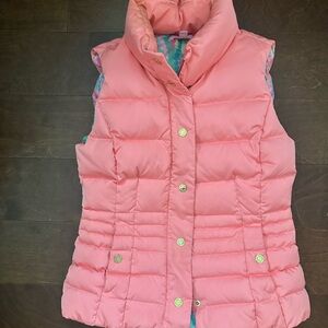 Lilly Pulitzer Pink Puffer Vest